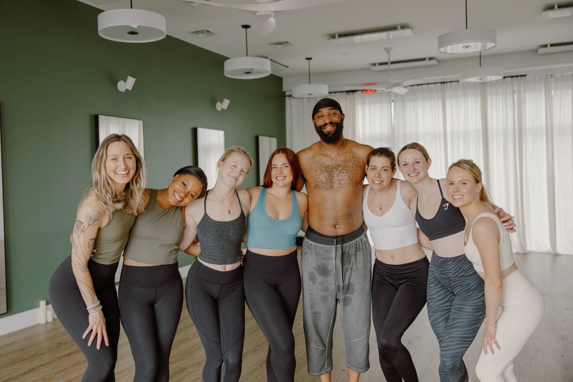 The Highland Yoga community gathered together in the studio